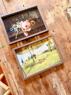 Tableau floral ancien – Bouquet de fleurs