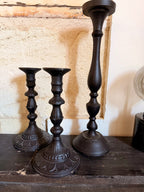 Ensemble de bougeoirs décoratifs en résine