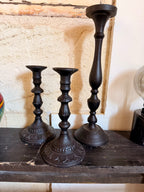 Ensemble de bougeoirs décoratifs en résine